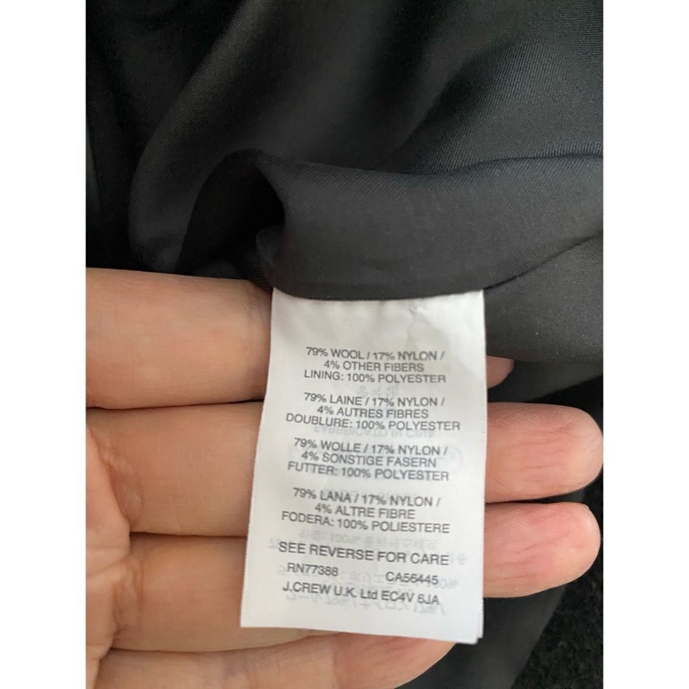 J.Crew Majesty peacoat size US4 dark gray - Picture 8 of 9